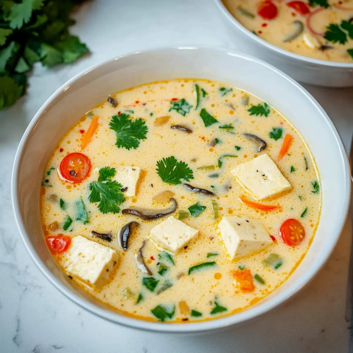 Vegan Tom Kha Soup