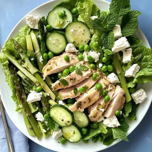 Spring Salad with Chicken and Lemon Dressing