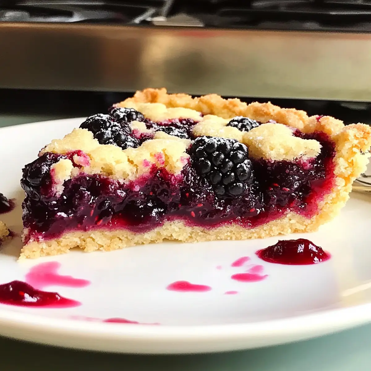 Blackberry Shortbread Wedges