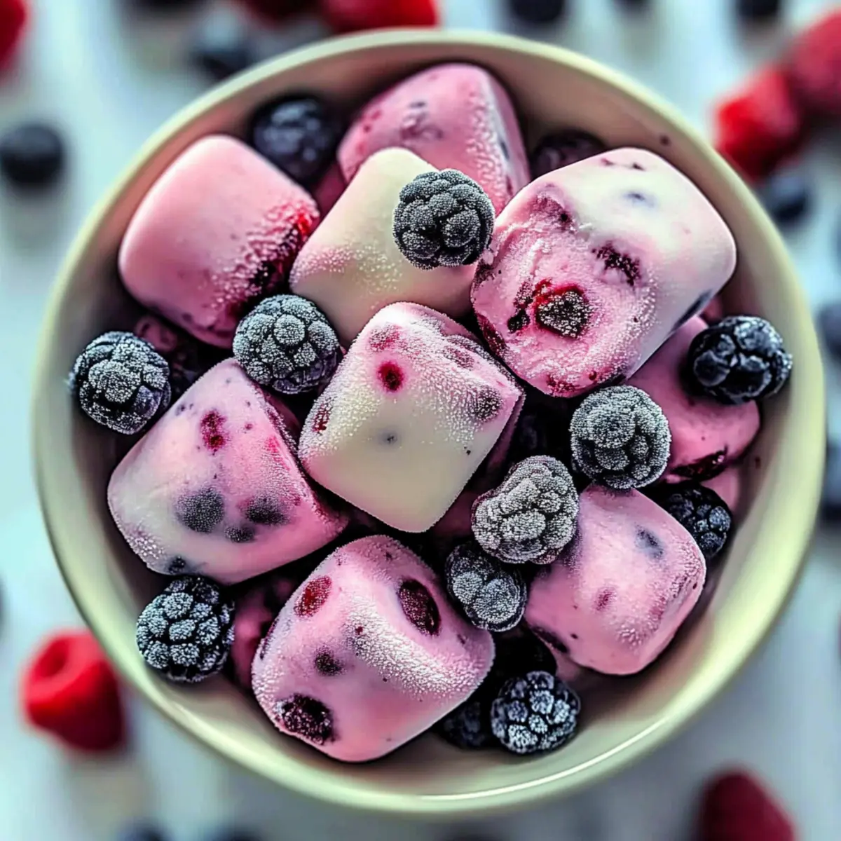 Frozen Yogurt Berry Snack