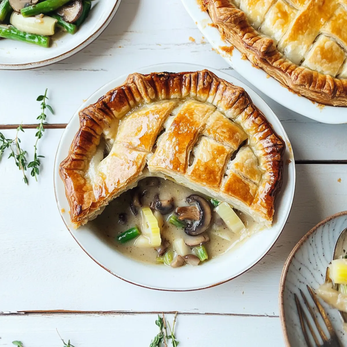 Vegan Pie with Creamy Leeks