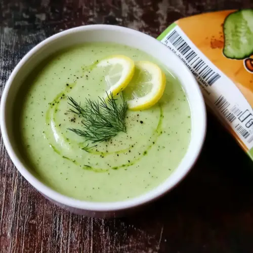 Chilled Cucumber Avocado Soup