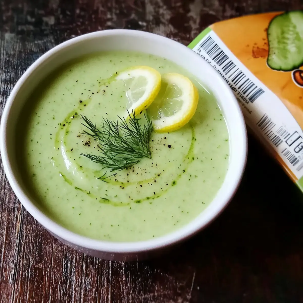 Chilled Cucumber Avocado Soup