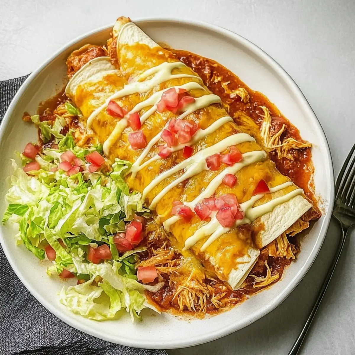 Slow Cooker Chicken Enchiladas