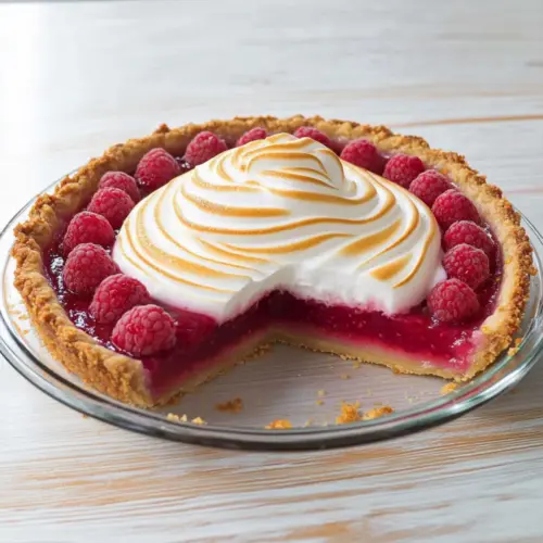 Raspberry Lemon Chiffon Pie