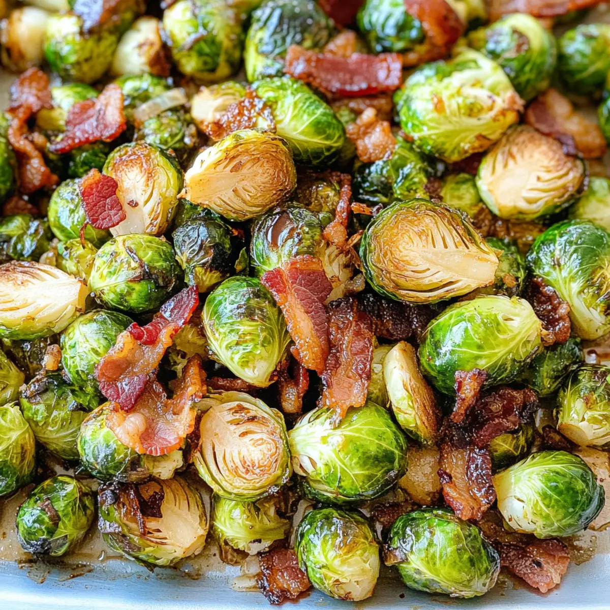 Roasted Garlic Brussels Sprouts