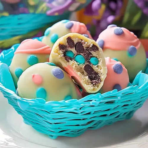 Easter Egg Cookie Dough Truffles