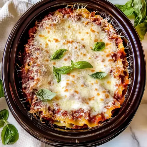 Easy Crockpot Lasagna