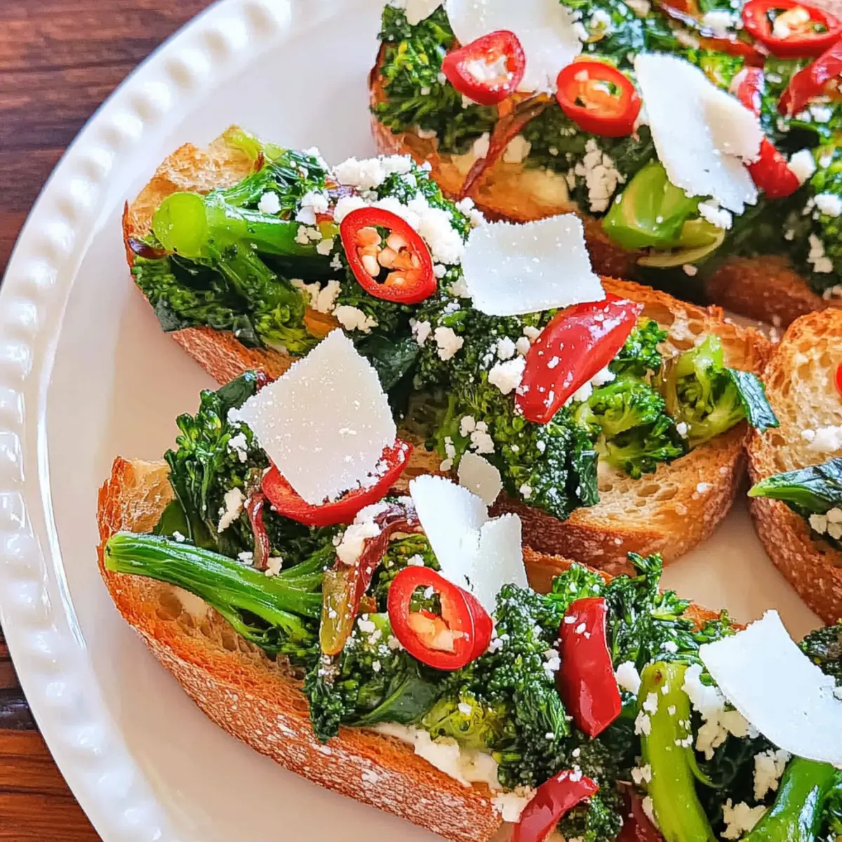Broccoli Rabe Tartines