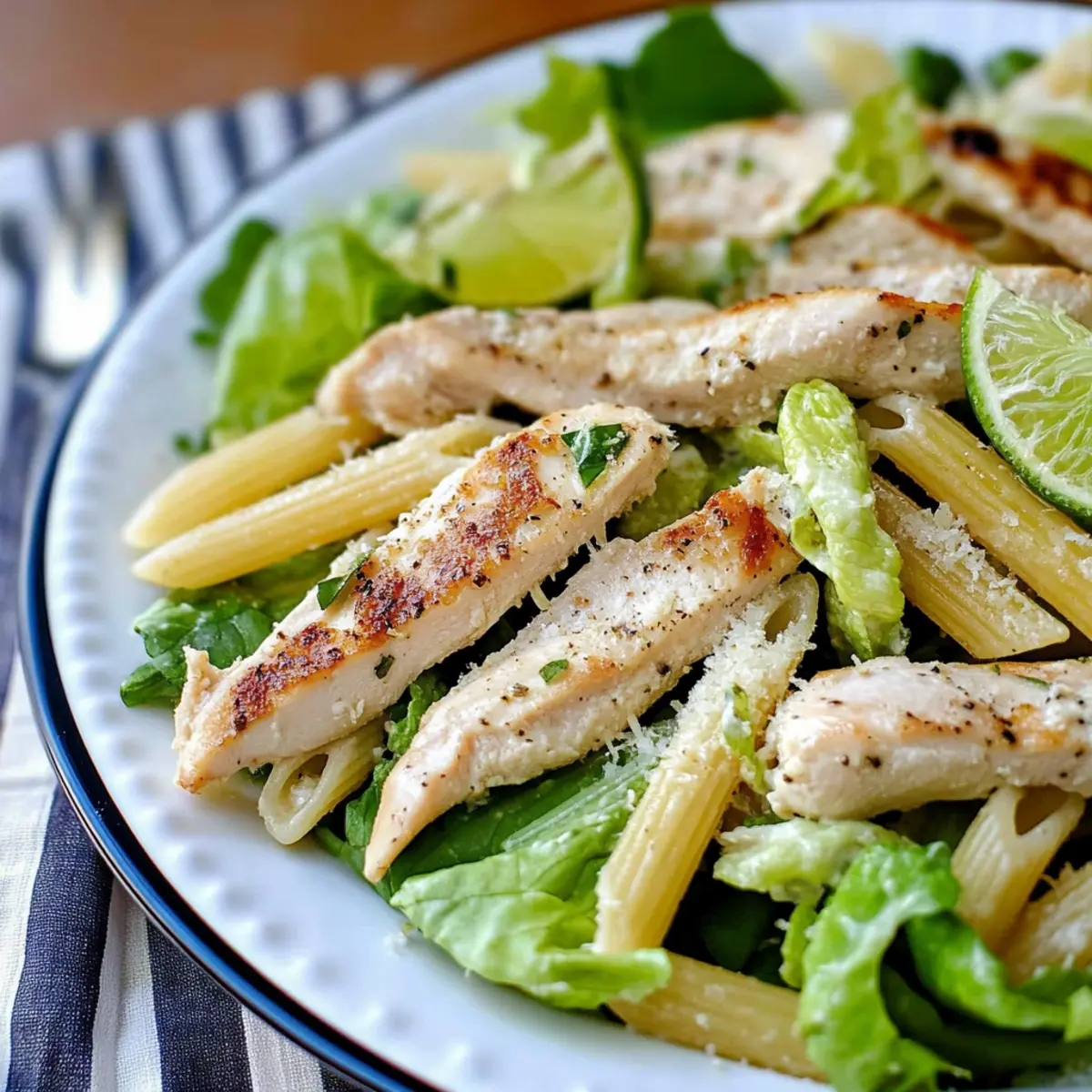 Lime Chicken Pasta Salad