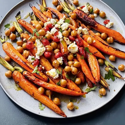 Roasted Carrots and Chickpeas