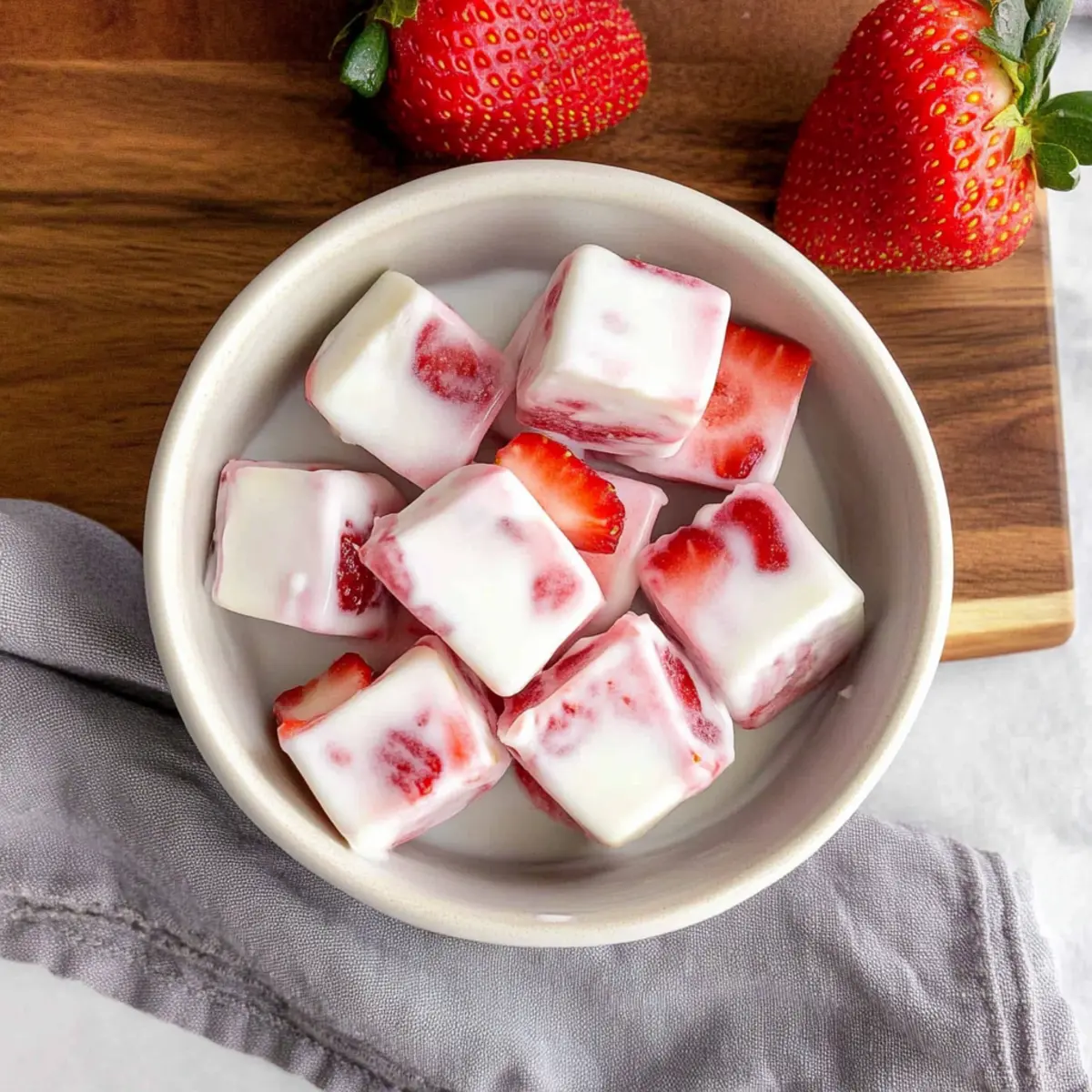 Strawberry Yogurt Bites
