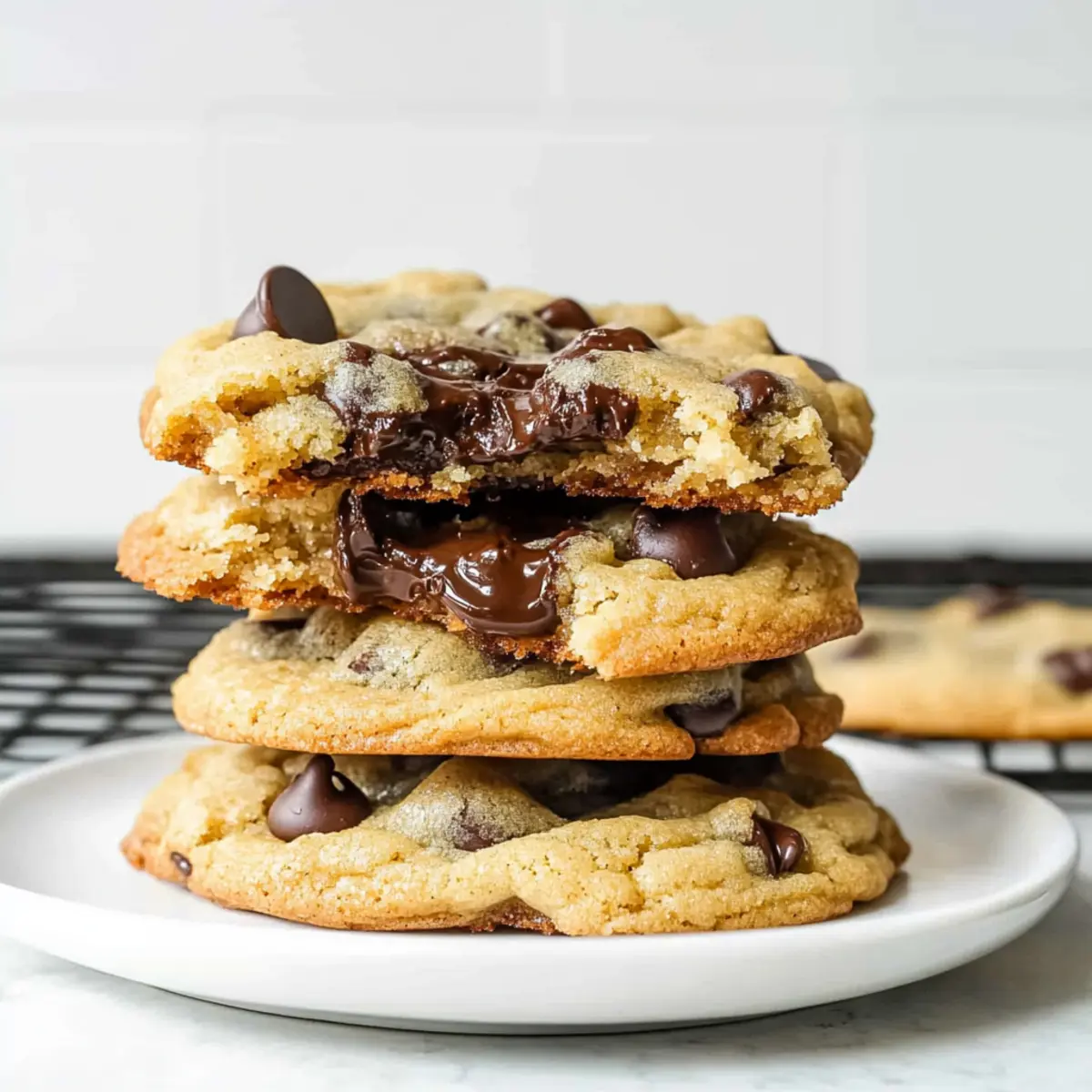 Gooey Chocolate Chip Cookies