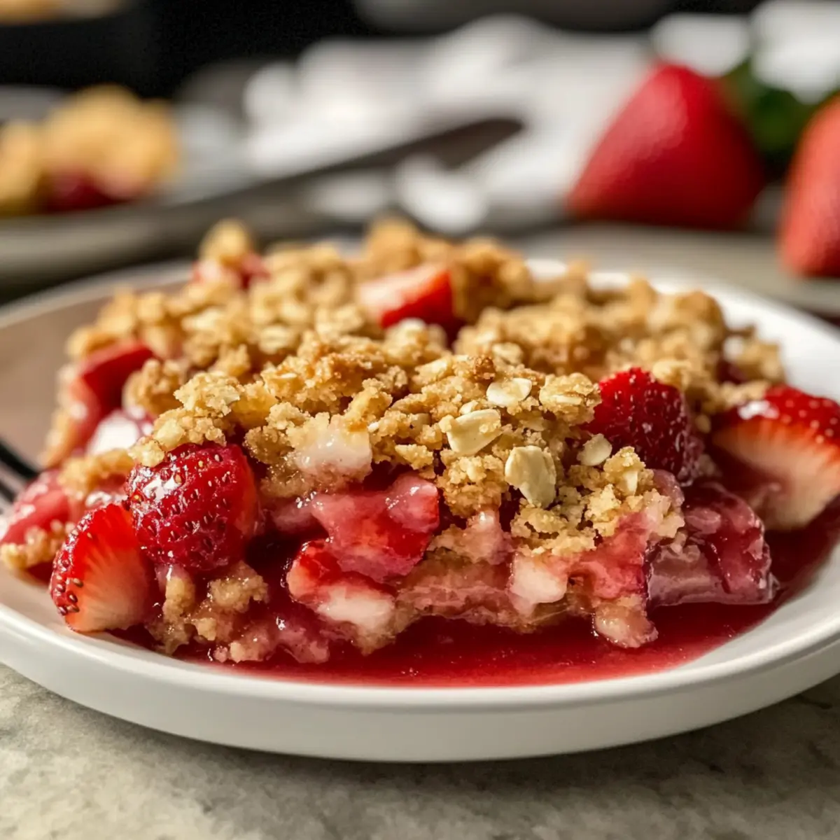 Strawberry Rhubarb Crisp