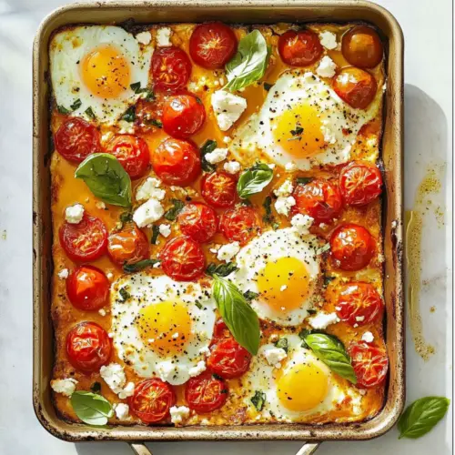 Tomato and Feta Baked Eggs