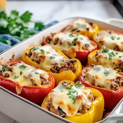 Cheese Steak Stuffed Peppers