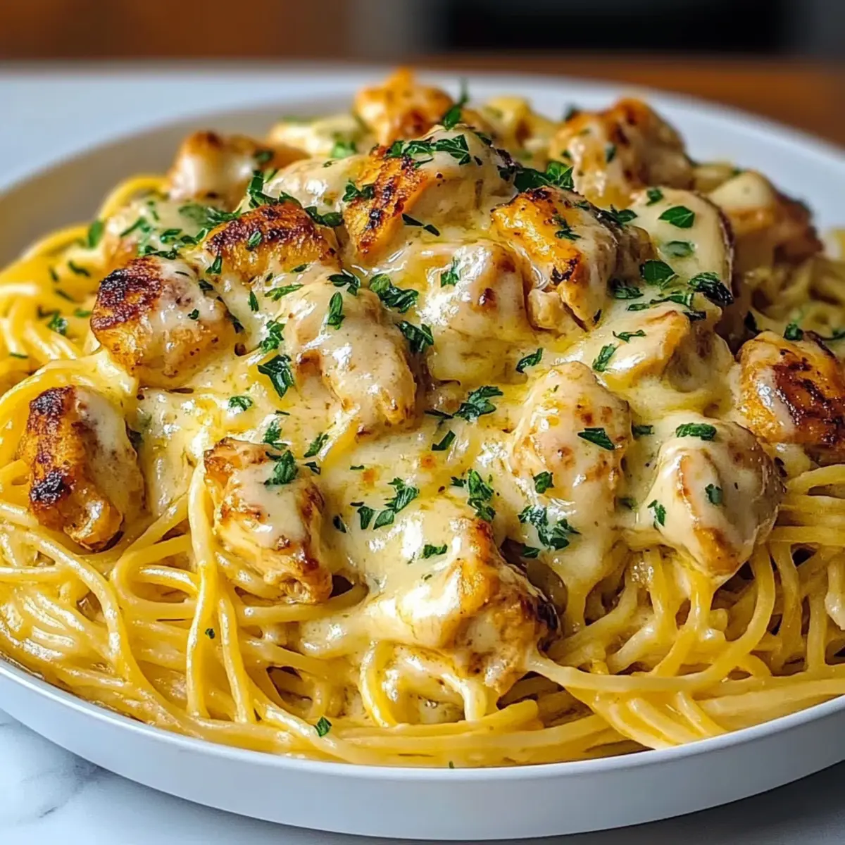 Monterey Chicken Spaghetti Pasta
