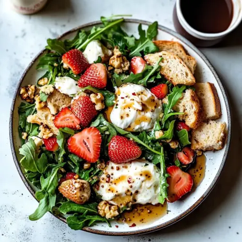 Strawberry Caprese Panzanella Salad