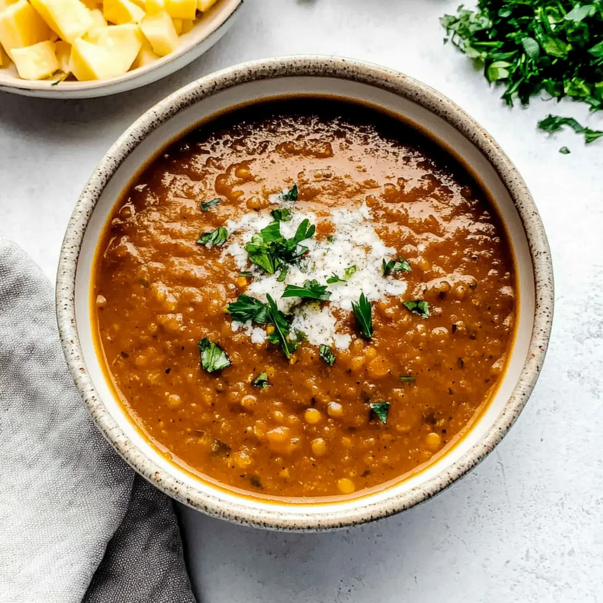 Spiced Carrot and Lentil Soup