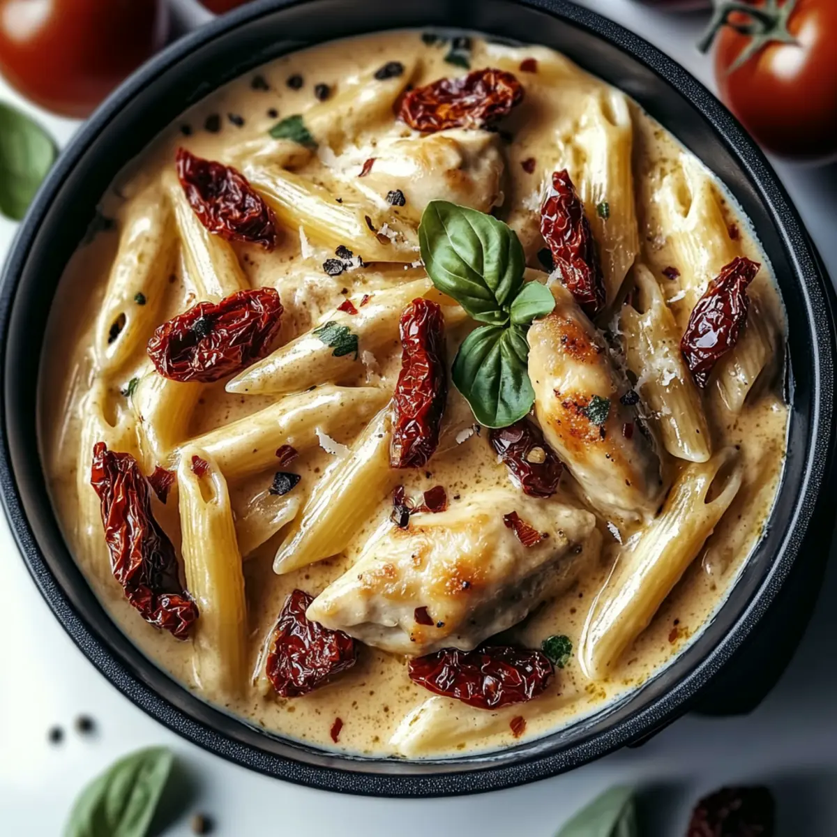 Chicken Pasta with Sun-dried Tomatoes