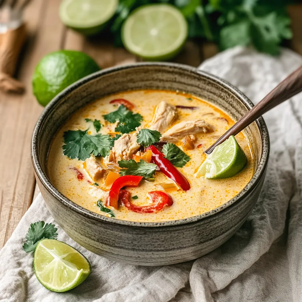 Thai Coconut Curry Soup