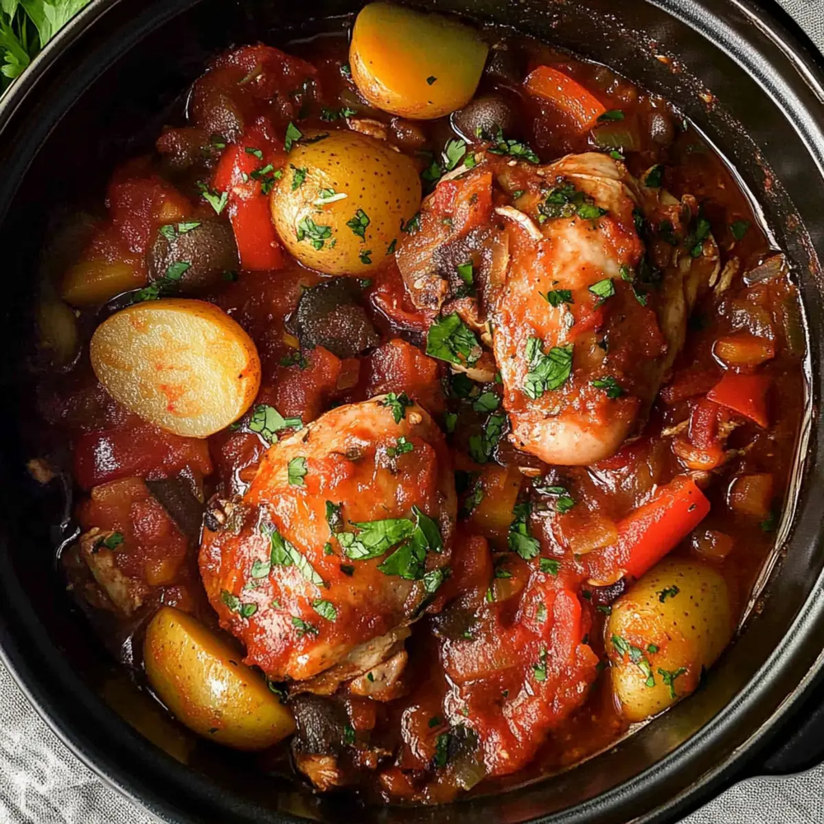 Chicken Cacciatore Slow Cooker
