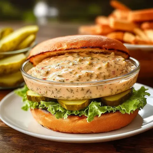 Spicy Dill Pickle Burger Sauce