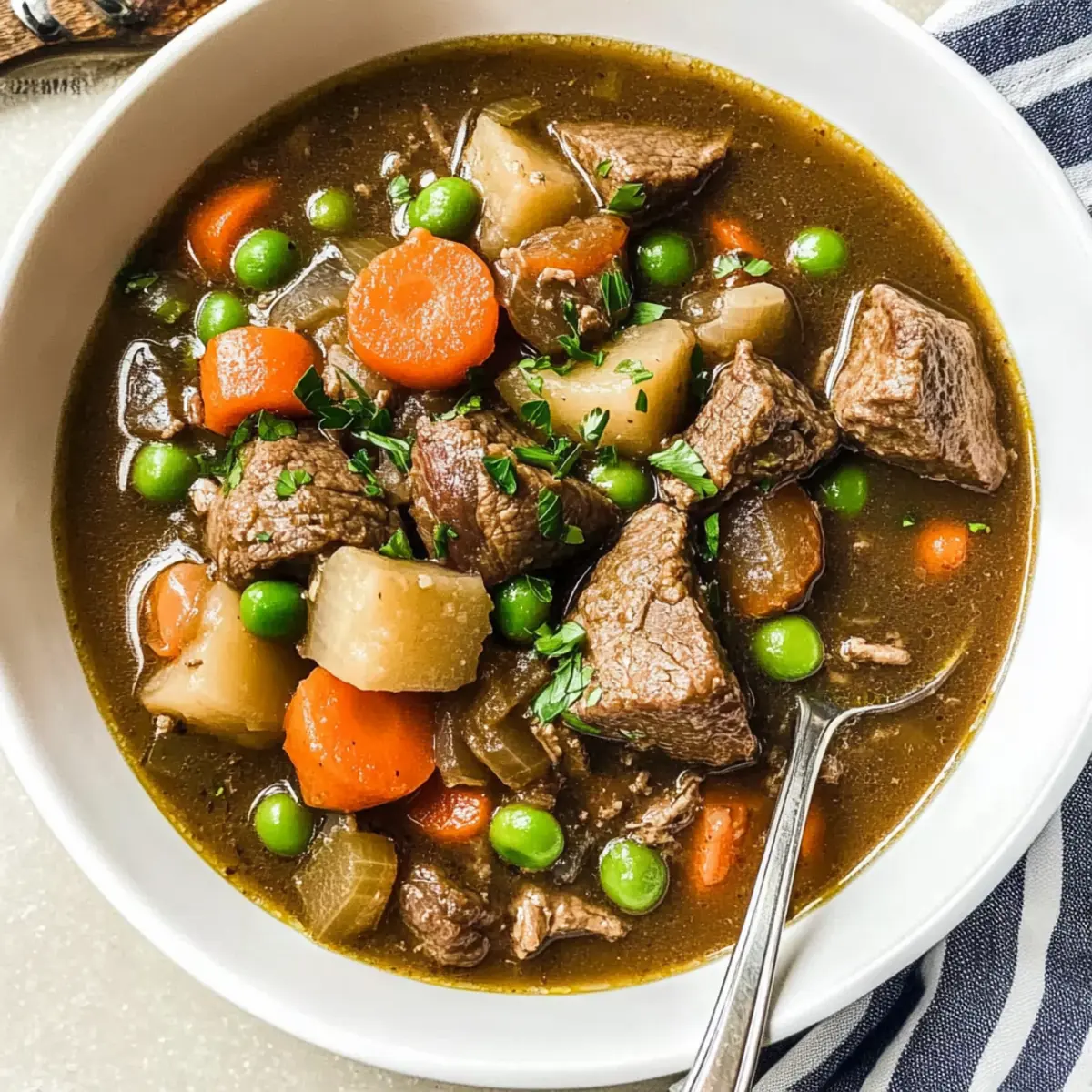 Slow Cooker Thick and Chunky Beef Stew