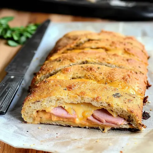Ham and Cheese Keto Stromboli