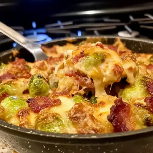 Cheesy Brussels Sprouts Casserole