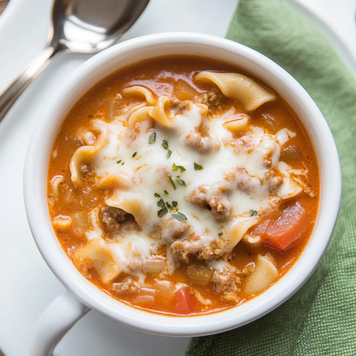 Slow Cooker Lasagna Soup