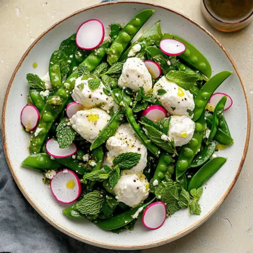 Sugar Snap Pea And Burrata Salad