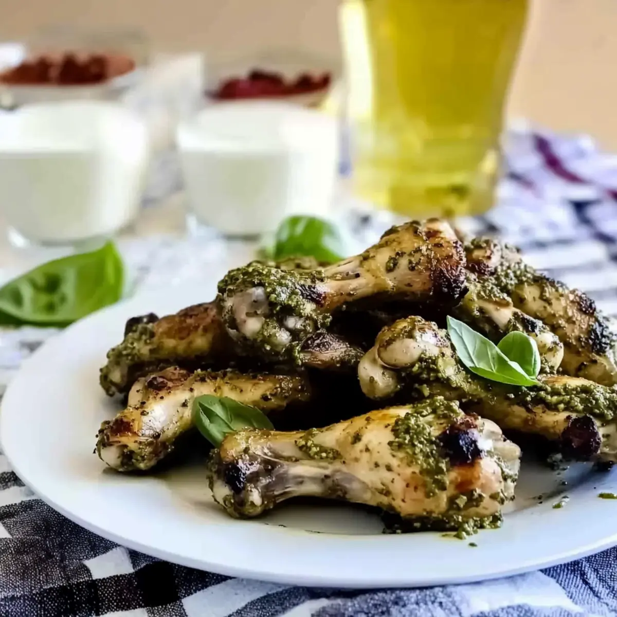 Pesto Chicken Wings