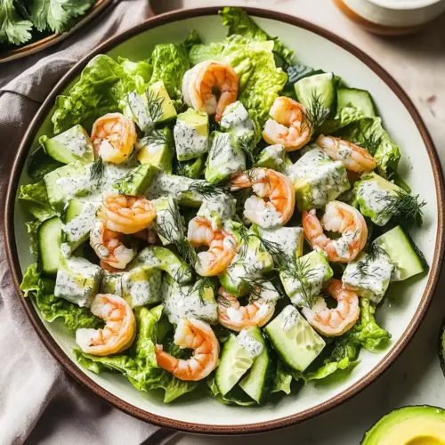 Creamy Shrimp Avocado Salad