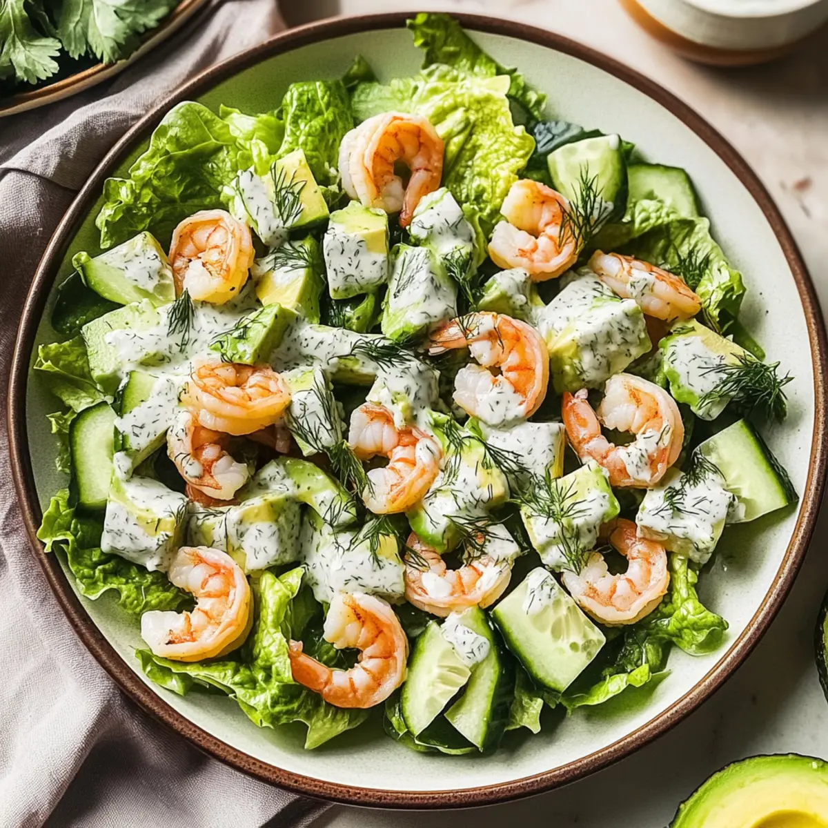 Creamy Shrimp Avocado Salad