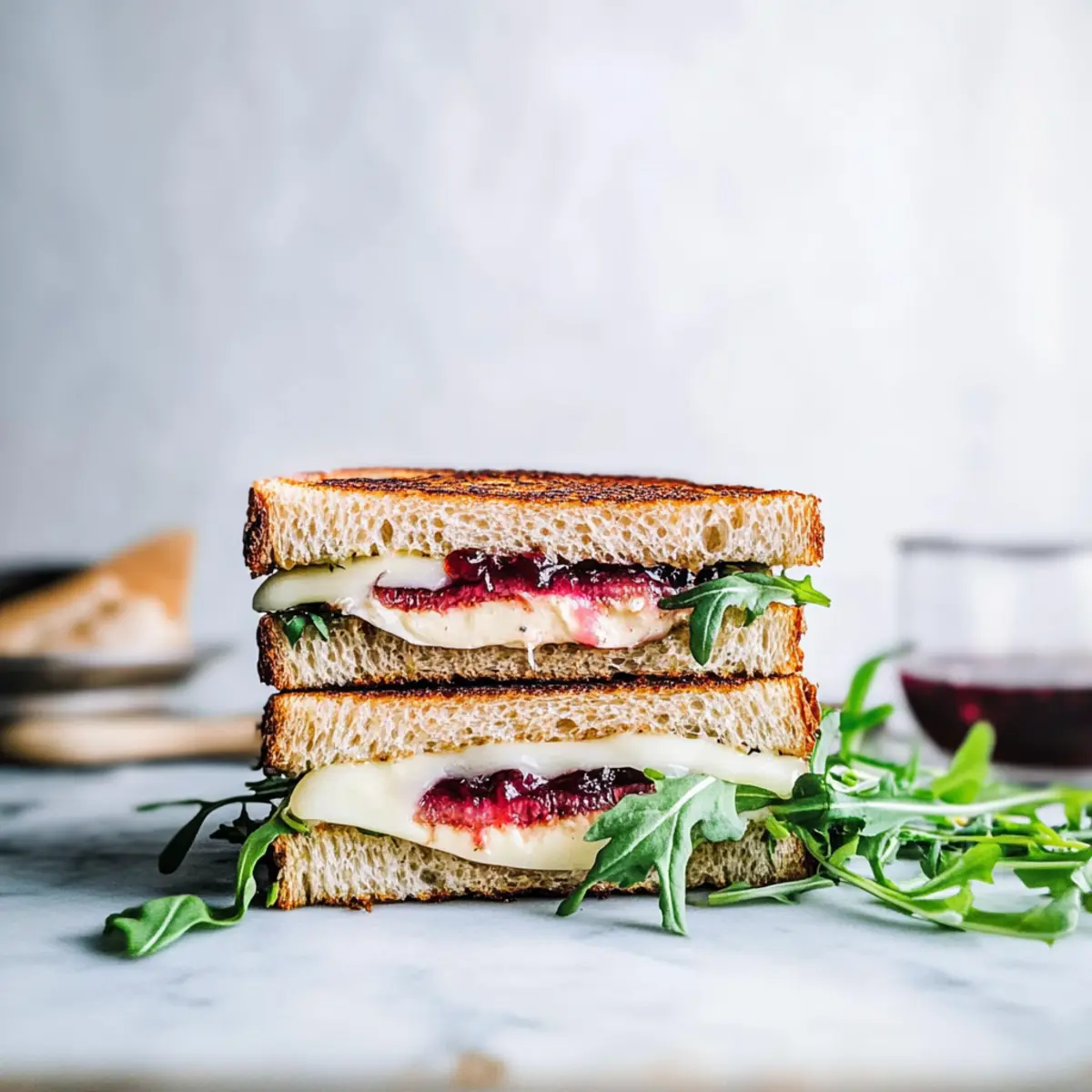 Roasted Rhubarb Brie Sandwich