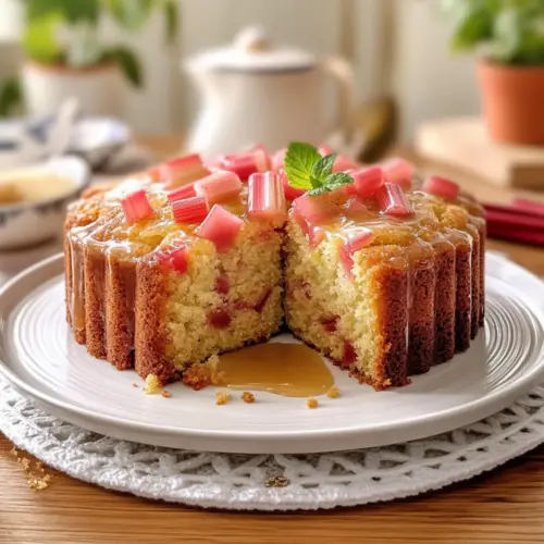 Old-Fashioned Rhubarb Cake