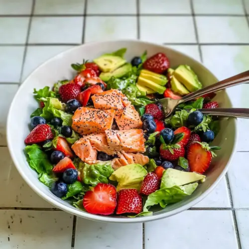 Salmon Strawberry Salad