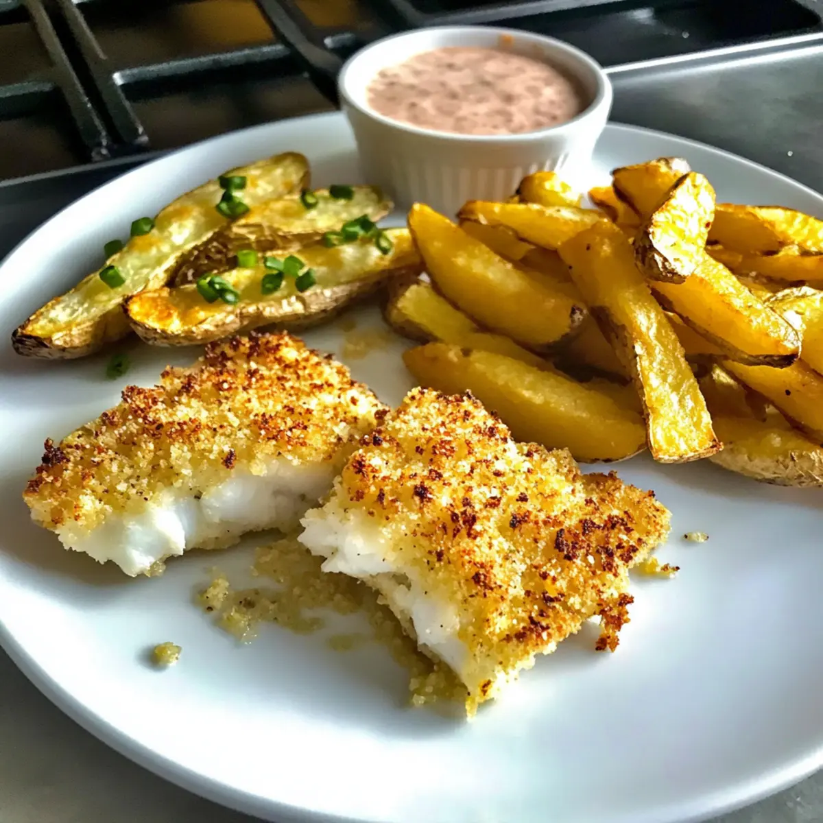 Baked Cod Panko Fish and Chips