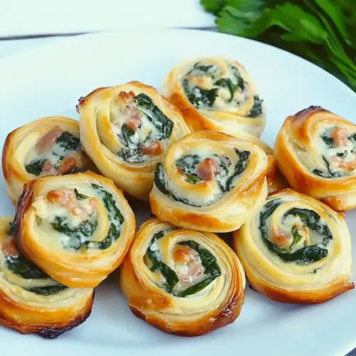 Spinach and Prosciutto Pinwheels