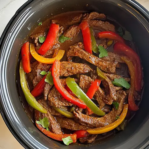 Slow Cooker Steak Fajitas