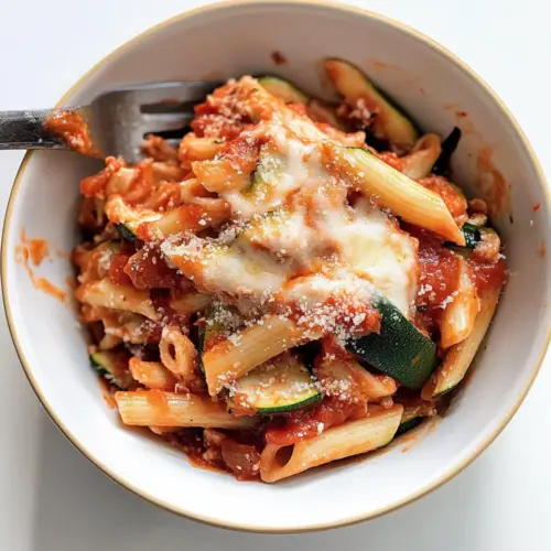 Slow Cooker Zucchini Ziti