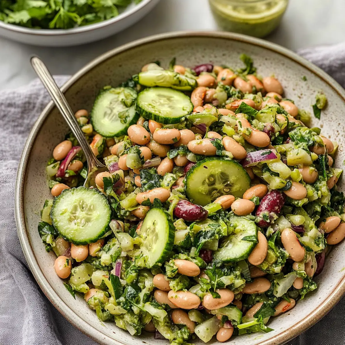 Marinated Cilantro Lime Bean Salad