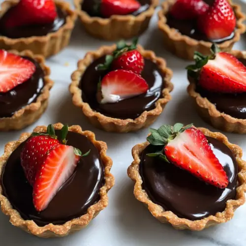 Chocolate Strawberry Tartlets
