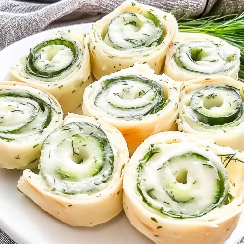 Fresh Dill & Cheese Cucumber Pinwheels