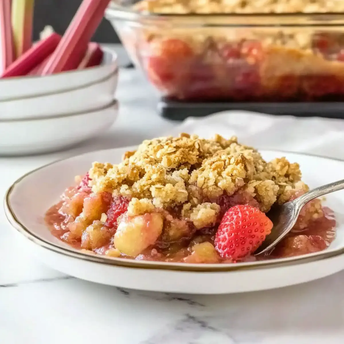 Strawberry Rhubarb Crisp
