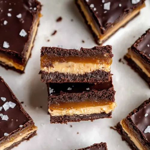 Salted Caramel Crunch Brownie Bars