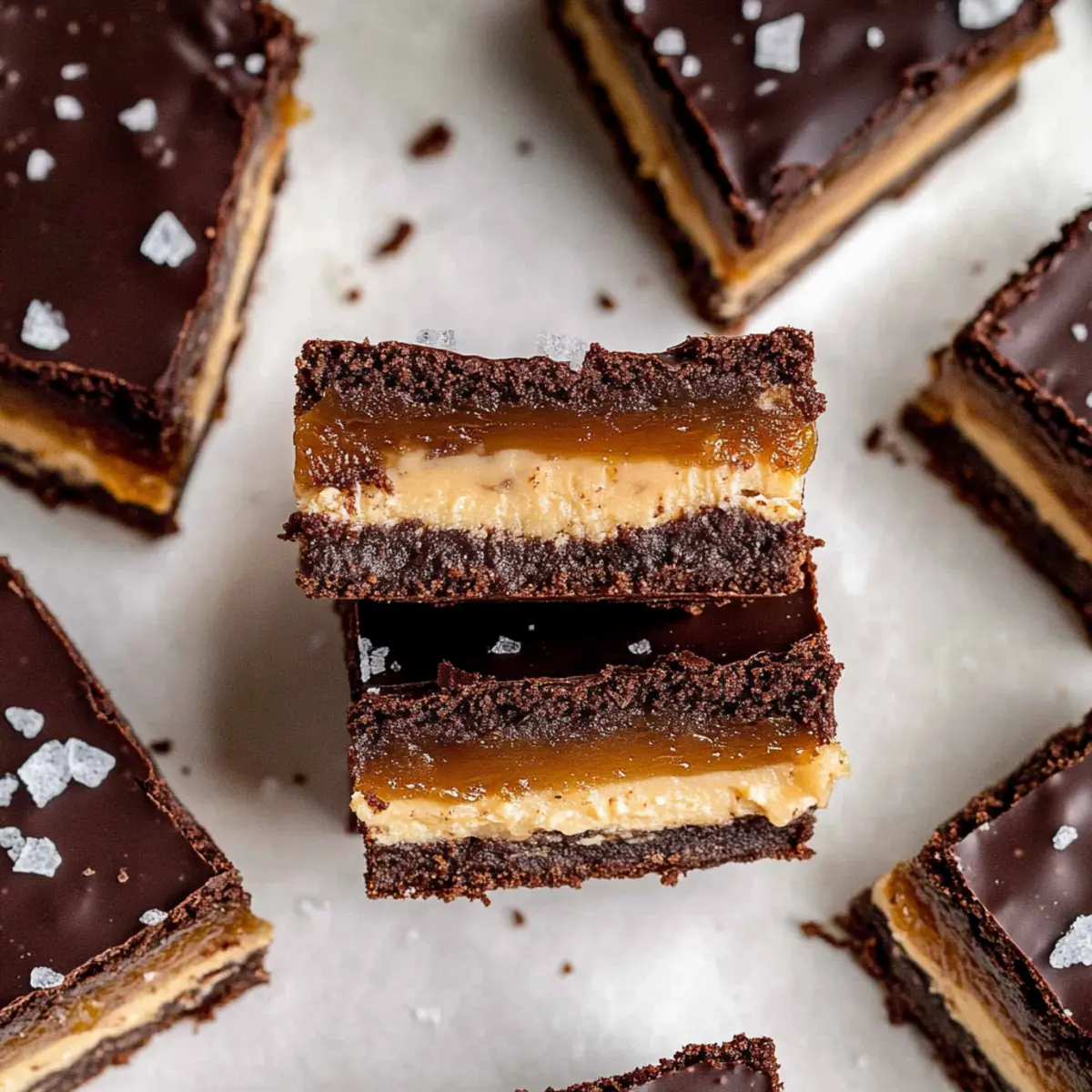 Salted Caramel Crunch Brownie Bars