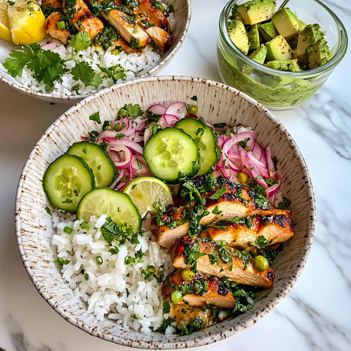 Honey-Lime Cilantro Chicken & Rice Bowls
