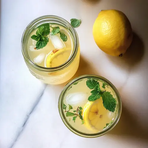 Fresh Mint Ginger Lemonade